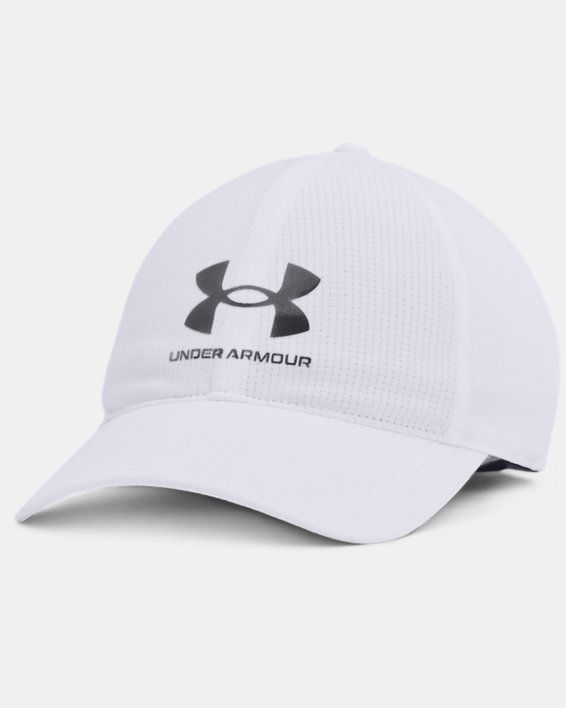 Men's UA Iso-Chill ArmourVent™ Adjustable Hat, White, pdpMainDesktop image number 0